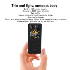 ｀Black MP3 MP4 Player 1.8in
