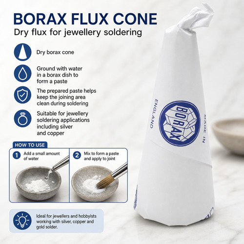 Borax flux cone dry - dry, jewellery