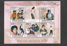 Michael Jackson  mnh Special Music pop stamps sheet Guinee.Bissau 2009
