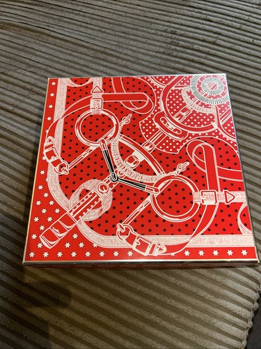 Hermes red patterned gift - hermes, box