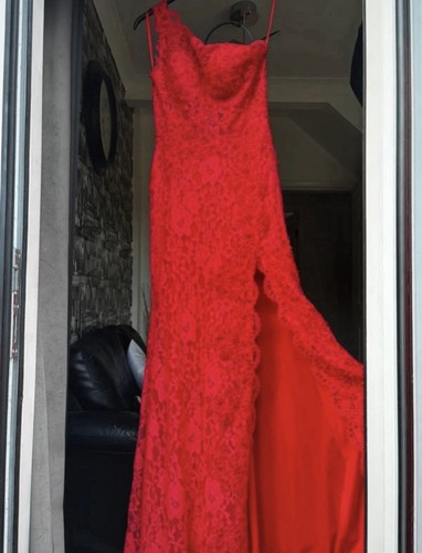 Red prom dress worn - once, for