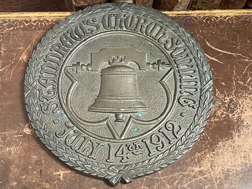 Bronze paper weight from the