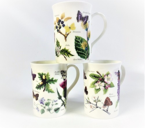 Set bone china mugs with - 3,
