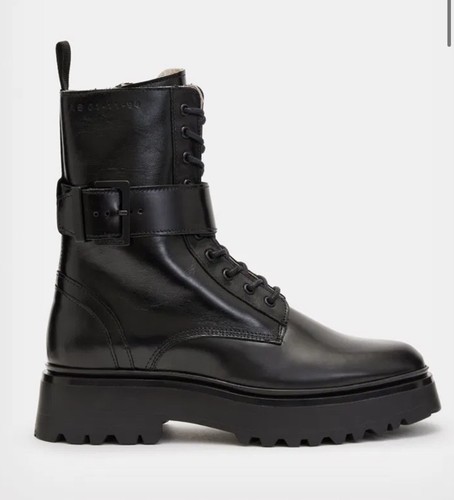 Allsaints onyx black leather - black,