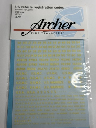 Archer fine details codes - u.s.,