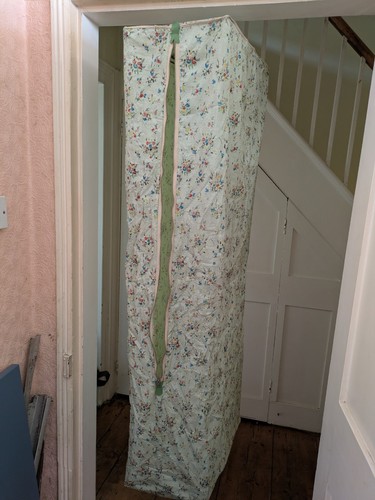 Vintage vinyl floral - floral, hanging