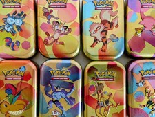 Pokémon TCG 151 Mini Tin Bundle-10X Empty Tins With Display Case