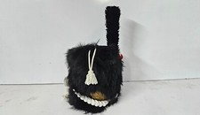 Napoleonic BEAR SKIN HAIR Shako Hat French 1st Imperial Guards reenactment