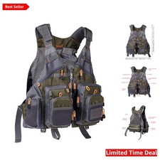 Versatile Fishing Vest in Army