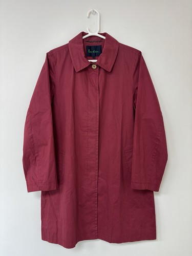 Women boden red trenchcoat - red,