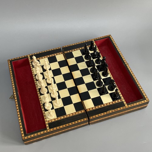 Vintage wooden marquetry - wooden,