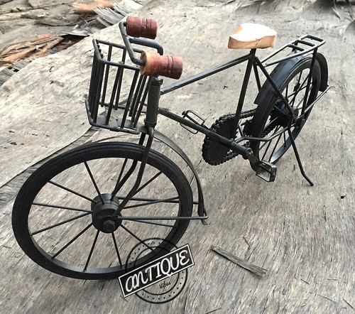 Vintage rural bicycle rickshaw - vintage,