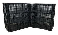 12 x Produce Baskets Euro Boxes Stacking Containers 60 x 40 x 22cm - 45 Litres