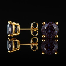 9ct Yellow Gold on Silver dark
