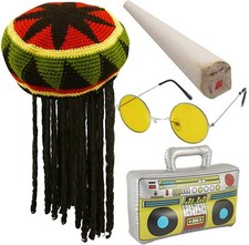 NEW RASTA JAMAICAN HAT WIG