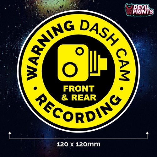 Warning dash cam recording car - cam,