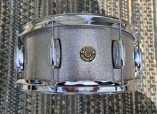 Gretsch Silver Sparkle Catalina Maple Snare Drum 14" x 6"  Excellent used 