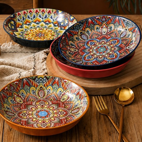 4pcs ceramic dinner - 4pcs, plates