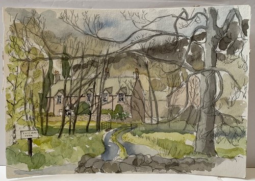 Vintage painting foss - painting, home