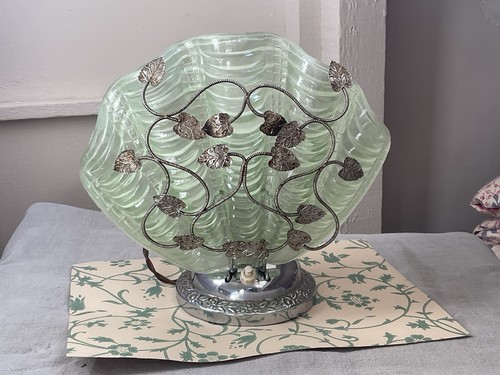 Art deco desk lamp frosted - deco,