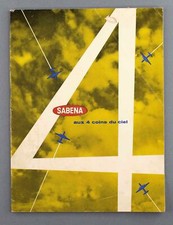 SABENA BELGIAN AIRLINES AUX 4 COINS DU CIEL BROCHURE