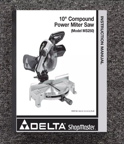 Instruction manual fits delta - instruction,