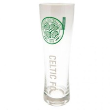 Celtic FC Tall Beer Pint Glass Christmas Birthday Gift Ideas Peroni Hoops Fan