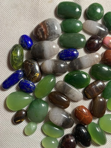 Mixed natural gemstone stones - mixed,