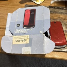 Motorola Gleam Red Wireless Bluetooth Mobile Phone