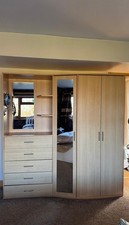 Large 3-Door Corner Wardrobe