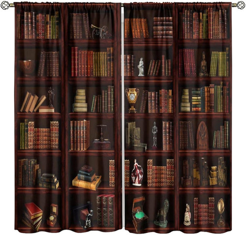 Vintage library bookshelf - vintage,