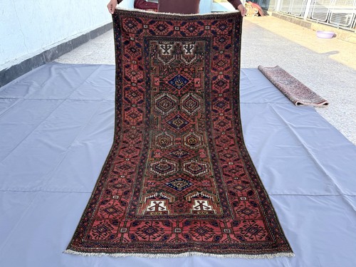 1900s antique afghan - antique, baluchi