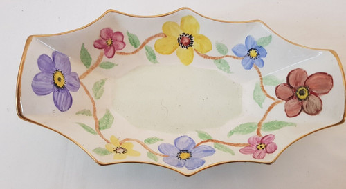 Portland pottery oblong - oblong, raised