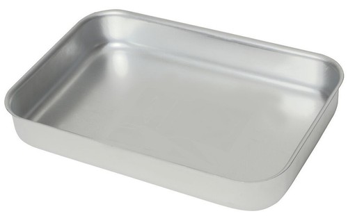 Aluminium baking tray heavy - aluminium,