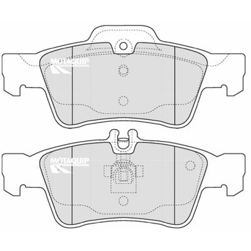 Brake pads set - brake, mercedes