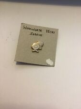 WOOLWORTH's STAFF *15 year Service Award* - vitreous enamel *MW* badge , RARE.