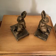 BUNNY BOOKENDS VINTAGE STYLE
