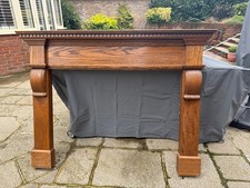 Large Solid Oak Fire Surround Excellent Condition Medium Oak Colour