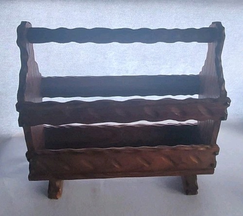 Vintage solid dark carved - dark,