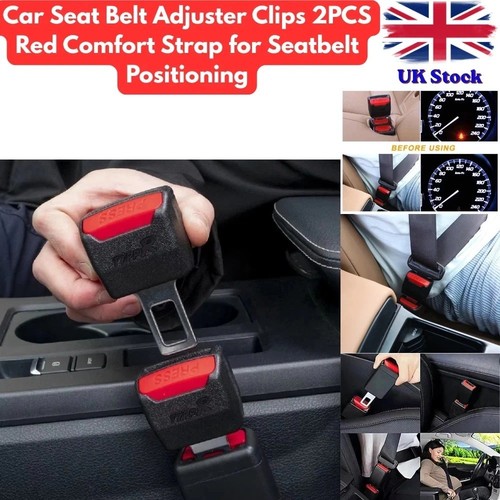 Car seat belt adjuster clips - car,