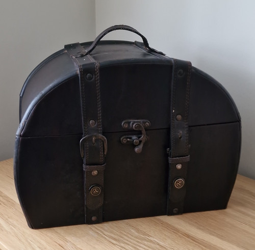 Vintage style leather covered - vintage,