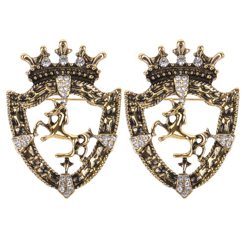 2pcs vintage crown - vintage, horse