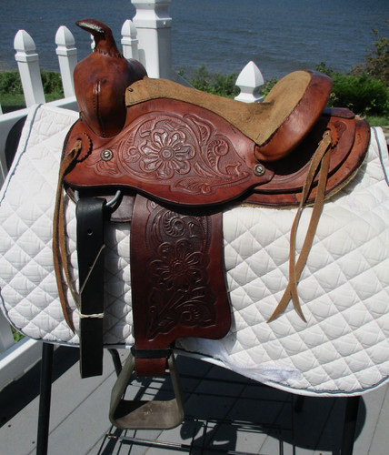 Kids leather western - 10'',