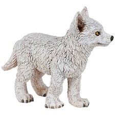 PAPO Polar Wolf Cub Figure Wild Animal Kingdom
