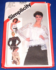 SIMPLICITY PATTERN 5324 LACE