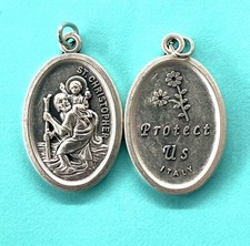 St. Christopher Silver Pendant