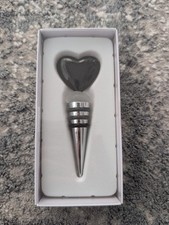 Black Heart Wine Stopper New In Box