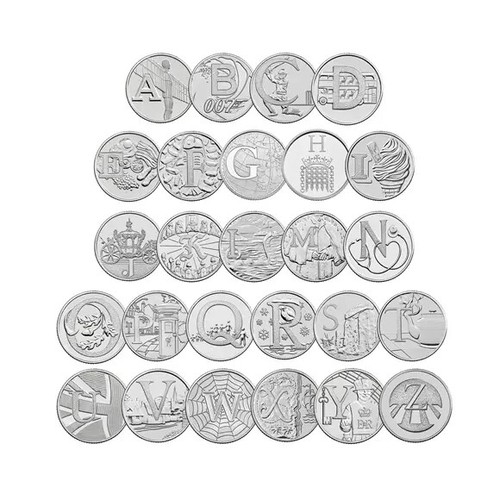 2018 alphabet 10p coin - 10p,