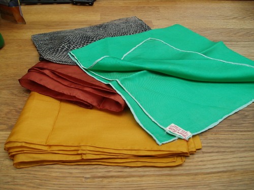 Vintage silk scarves 4 - scarves,