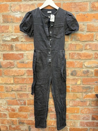 Next girls black denim - black,